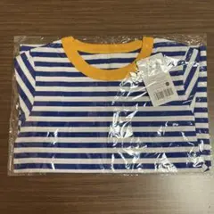 青白ストライプ Tシャツ 120cm