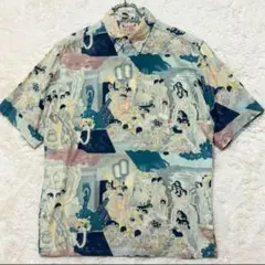 DENIME オリゾンティ期マトソンメニュー柄 プルオーバー BDアロハ L