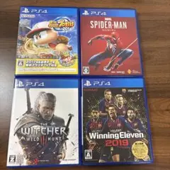 PS4 ソフト 4本セット スパイダーマン　ウィッチャー他