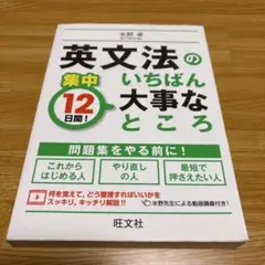 【書き込みなし】集中12日間! 英文法のいちばん大事なところ