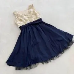 Rew de Rew ドレス レーストップス フレアスカート ノースリーブ