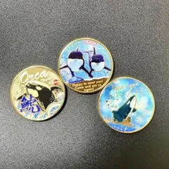 名古屋港水族館 記念メダル シャチ アース リン ３枚セット 記念グッズ