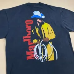 Marlboro カウボーイ Tシャツ グッドフェード シングルステッチ