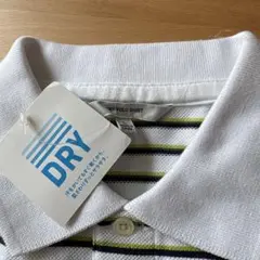 新品未使用⭐︎UNIQLO ドライカノコボーダーポロシャツ　L