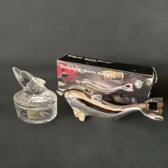 luminarc　イルカの小物入れ　イルカのボトルオープナー