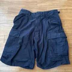 BEAMS ネイビー カーゴショートパンツ S