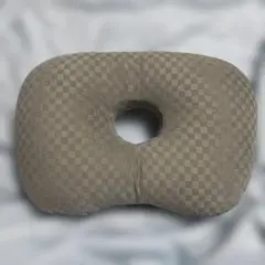 枕 横向き寝耳枕 ピアス枕 (グレー)
