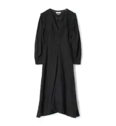 ISABEL MARANT ETOILE リネンVネックロングワンピース