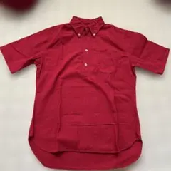 Travail 半袖ワークシャツ M 赤