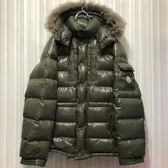 廃盤モンクレールMONCLERロッドダウンジャケットフード付きオリーブ色