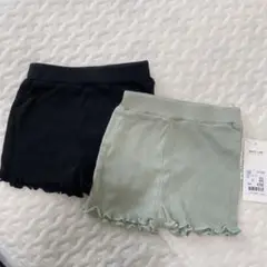フリルヘムショートパンツ2枚セット