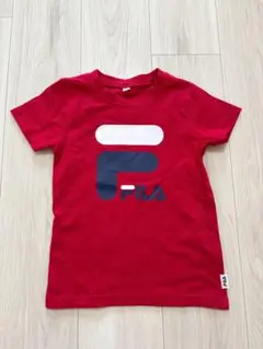 【110】FILA 赤 ロゴ Tシャツ
