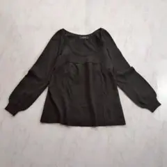 mystic ミスティック　長袖 ニット トップス　Ｆ　黒　ウール