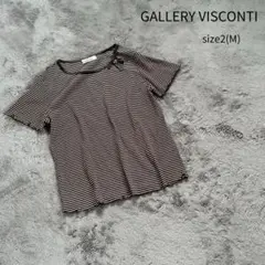 GALLERY VISCONTI 半袖トップス Tシャツ 半袖Tシャツ ボーダー