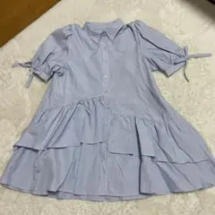 clear シャツチュニック ストライプ柄 美品