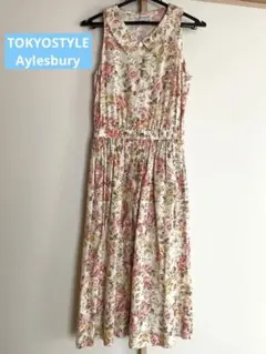 【8月18日まで限定出品】アリスバーリー　花柄　ワンピース　レトロ　ノースリーブ