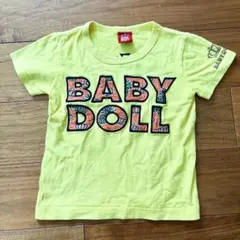 美品　BABY DOLL イエロー Tシャツ　100〜110㎝