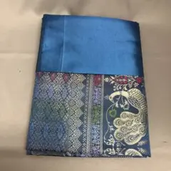 タイさシルク　生地　ブルー