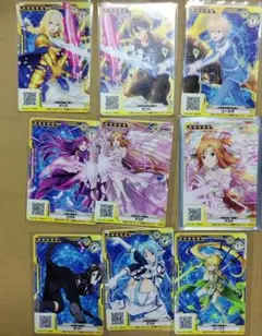ソードアート・オンラインアーケード イベントカード 9枚セット