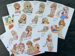 人物ステッカー　16枚レトロサマーガール　コンプリート @unichoco様