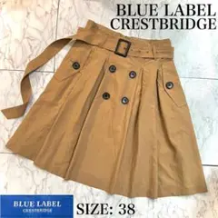 【トレンチ風/CBチェック】BLUELABEL CRESTBRIDGE スカート