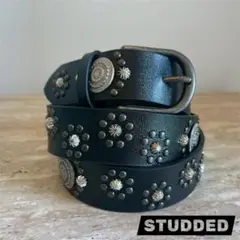 ベルト　ウェスタンベルト　スタッズベルト　ヴィンテージ風　110cm