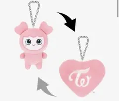 twice モモ　リバーシブルバッグチャーム　キーホルダー　ぬいぐるみもブリー