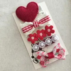 ☆1点限り☆ ハンドメイド ベビーキッズ ヘアクリップ ヘアピン 詰め合わせ