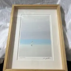 絵画　葉 祥明　「ジェイクとうみねこ」 動物　額装　ヒーリングアート 絵画 葉 祥明 「ジェイクとうみねこ」 動物 額装 ヒーリング