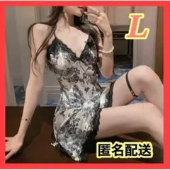 スリップ ベビードール セクシー ランジェリー キャミソール 下着 L