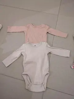 h＆Mリブ編み長袖シャツ2枚セット