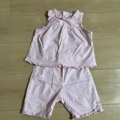 ポンポネット　タンクトップ　ショートパンツセットアップ　80cm