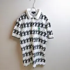 パーリーゲイツ ポロシャツ スポンジボブ 総柄 ストレッチ ホワイト XL 5