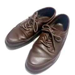 ECCO 25cm レザースニーカー ブラウン コンフォートシューズ