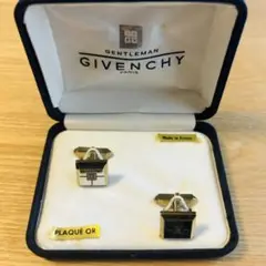 GIVENCHY ジバンシー　カフス　カフリンクス　ロゴ　ゴールド