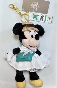 ディズニーフラッグシップ東京ジャパンツアー限定ミニーぬいぐるみキーホルダー