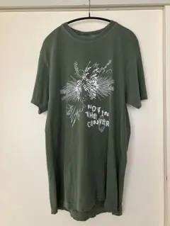 COMFORT COLORS プリントTシャツ モスグリーン　ヘンプ　Mサイズ