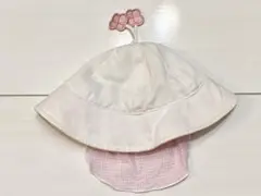ホワイトハット フラワー型飾り 42cm