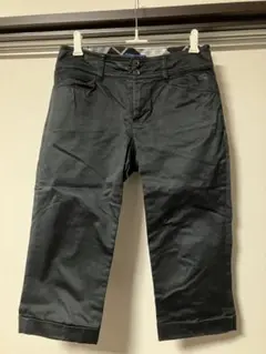 BURBERRY 黒 クロップドパンツ 38