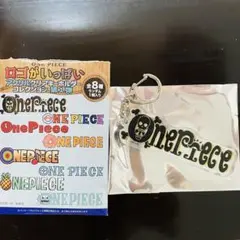 ロゴがいっぱい　アクリルクリアキーホルダーコレクション　ワンピース　黒