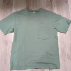 UNIQLO ユニクロU　くすみグリーン Tシャツ 160サイズ