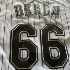 OKADA 66番 ストライプユニフォーム千葉ロッテ