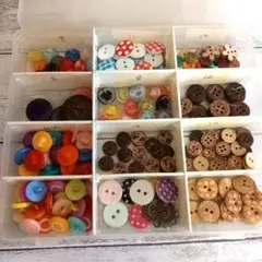 ボタンセット1 ウッド プラ シェル