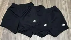 デサント　DSPー6092WB 黒　バレーボールパンツ　3枚