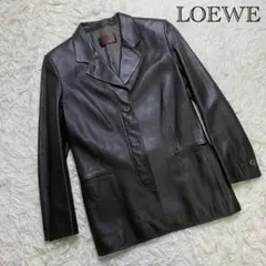 【希少!レア!✨】ロエベ LOEWE ラムレザーコート ジャケット ブラウン