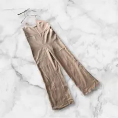 INSIIS リボンサロペット　S ベージュ　薄手　春夏