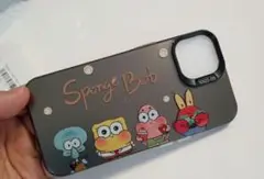 新品　アイフォン 携帯ケース　iPhone15　スポンジボブ