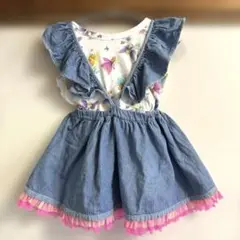 フェフェfafa 120 130 フェアリー ユニコーンTシャツ フリルスカート