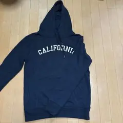 カリフォルニア ロゴ フード付きパーカー ネイビー