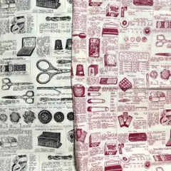 生地　116 ソーイング　110×60　２枚　マンセルコレクション